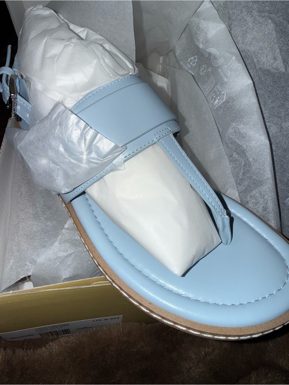 Michael Kors Pale Ocean Carmen Thong Sandal - Pale Ocean - Picture 2 of 4